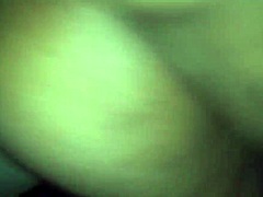 Intense doggystyle pounding on bent over ass with cock in tight pussy