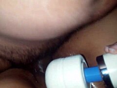 Wife hints at private pleasure while handling her favorite vibrator toy