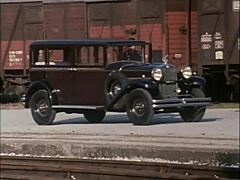 this wonderful redhead is giving a blowjob and getting a cumshot from the man.