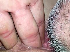 I'm licking my wife's sweet little pussy