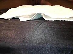 she's tied down and squirting all over that monster cock