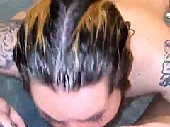 Blonde Gives Deepthroat Blowjob To Walter