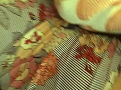 I aroused my wife in Tlaquepaque with sexy lingerie, teasing her tits and pussy slowly.