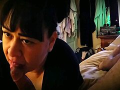 Milf Delivers Intense Blowjob To Her Man