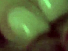 Her wet pussy glistens solo.