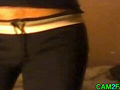 Check out this amateur shemale in lingerie showing off her ass