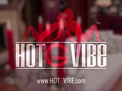 Blonde says, 'Watch my big tits while I finger my pussy'