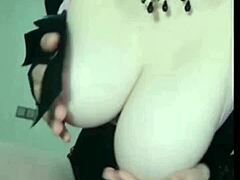 Super big tits babe tempts with slutty dirty talk