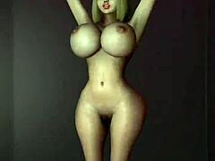 Powerboob and powerbutt girls show off big tits and asses