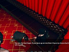 In this scene, the pretty woman with big tits and ass gets a blowjob