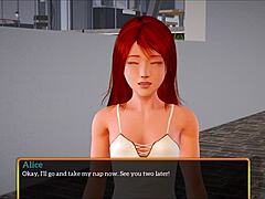 Redhead With Small Tits In Family Game