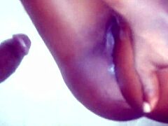 Overwhelmed by the Sight of a Massive Big Black Cock