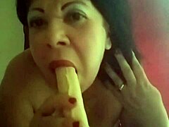 playing with my big tits and licking them 😘