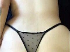 Perfect anal of beautiful young girl bent over in doggystyle with blowjob