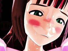 in this 3d cartoon hentai, spring-chan faces game challenges with naughty twists
