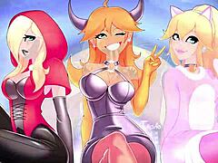 You know, this cosplay waifu gets into wild anime hentai action with cartoon costumes