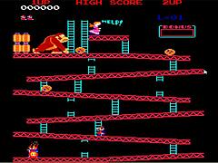 lets play donkey kong game with brunette in exciting adventure