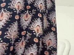 Curly Latina with Big Tits Fucks Black Cock Using Dildo Toy