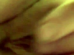 petite girlfriend plays with hairy pussy for cash while friend watches. it's her beaver getting all the attention.