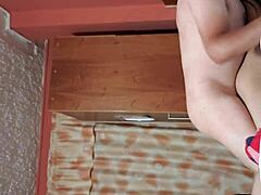 giving my horny neighbor a gaping anal fuck when her husband's away 😈