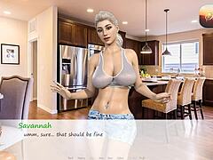 Hentai game features wild adventures with big tits