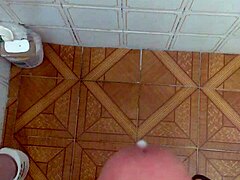 Beautiful cumshot on cock, so hot!