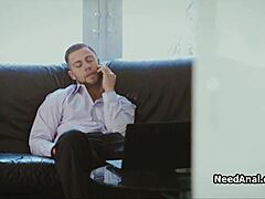 curvy blonde teen 18+ craves deep anal from her roomie in a rough homemade scene