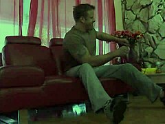 Passionate housewife milf gets wet pussy creampied after clothes ripped during amateur sex