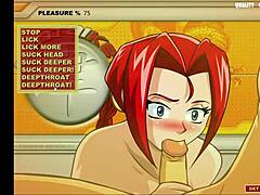 Girl says, 'Suck my hentai cock!'