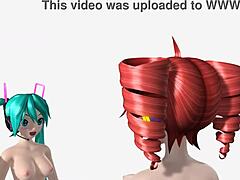 Hatsune Miku Teto & Neru Triple Baka Project Diva Nude Mod Full Nude