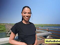 ebony teen with big natural boobs touches herself in front of friend - eden west charles dera