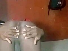 Hey, watch Sexyjayla254 strip and finger her gaping asshole up close!