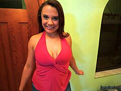 so this horny amateur babe was masturbating at her porn tryout, using toys to reach orgasm