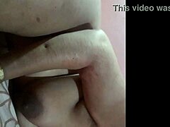 step sister didn't close the door, leading to intense fucking with big natural tits