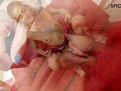 Cuban Blonde Feels Monster Cock During Solo Masturbation