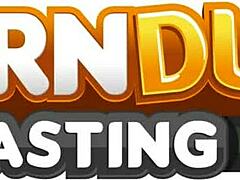 Melanie Marie sucks that big cock, fucks it hard, and takes a creampie.