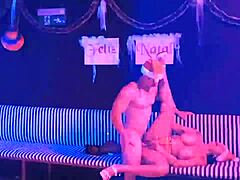 i'm feeling so horny this christmas with that hot milf and saymon fitness cumming all over me