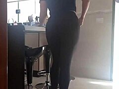 Horny For Tanned Brazilian Maid In Lingerie! Offering Cash For Swollen Pussy Sex