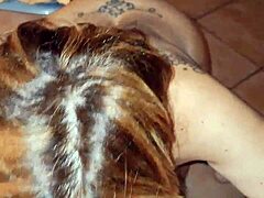 i gave teresa jones a big creampie after fucking her ass and blowjob