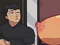 woman seduces husband after a long day at work