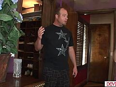 guy sets up to fuck teen babysitter with shaved pussy licking and hardcore sex 😏