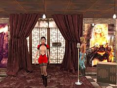 Slutty Teen Brunette Teases in Sexy Fallout Fashion