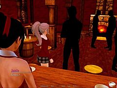 Exploring the harem hotel in game episode 370