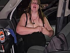 Big Milf Shows Huge Tits and Nipples After Concert