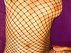 Home porno with wife in stockings riding cowgirl and doggystyle