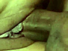 Intense Cumshot on Her Knees with Pierced Nipples