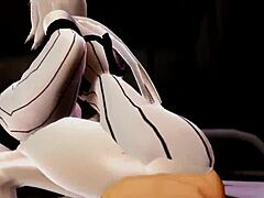 this 3d hentai features seaport hime in a ruined orgasm scene