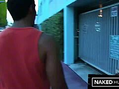 Baddie big booty bitch fucks tall dark handsome man doggystyle