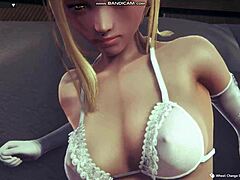 Blonde In White Lingerie: Whipping Or Fucking In Honey Select 2?