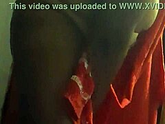 She steps out of the shower, pussy dripping wet